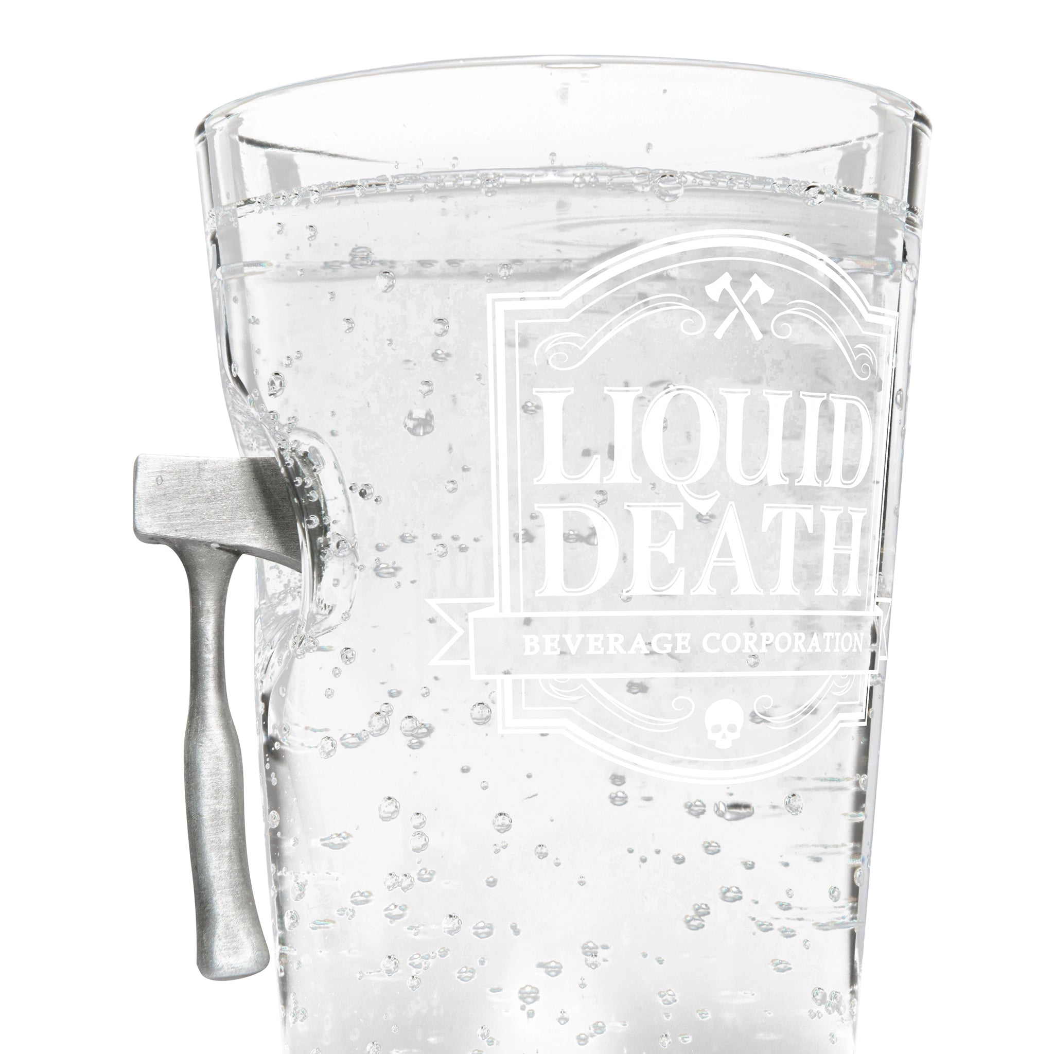 Axe Murderer Pint Glass Close Up