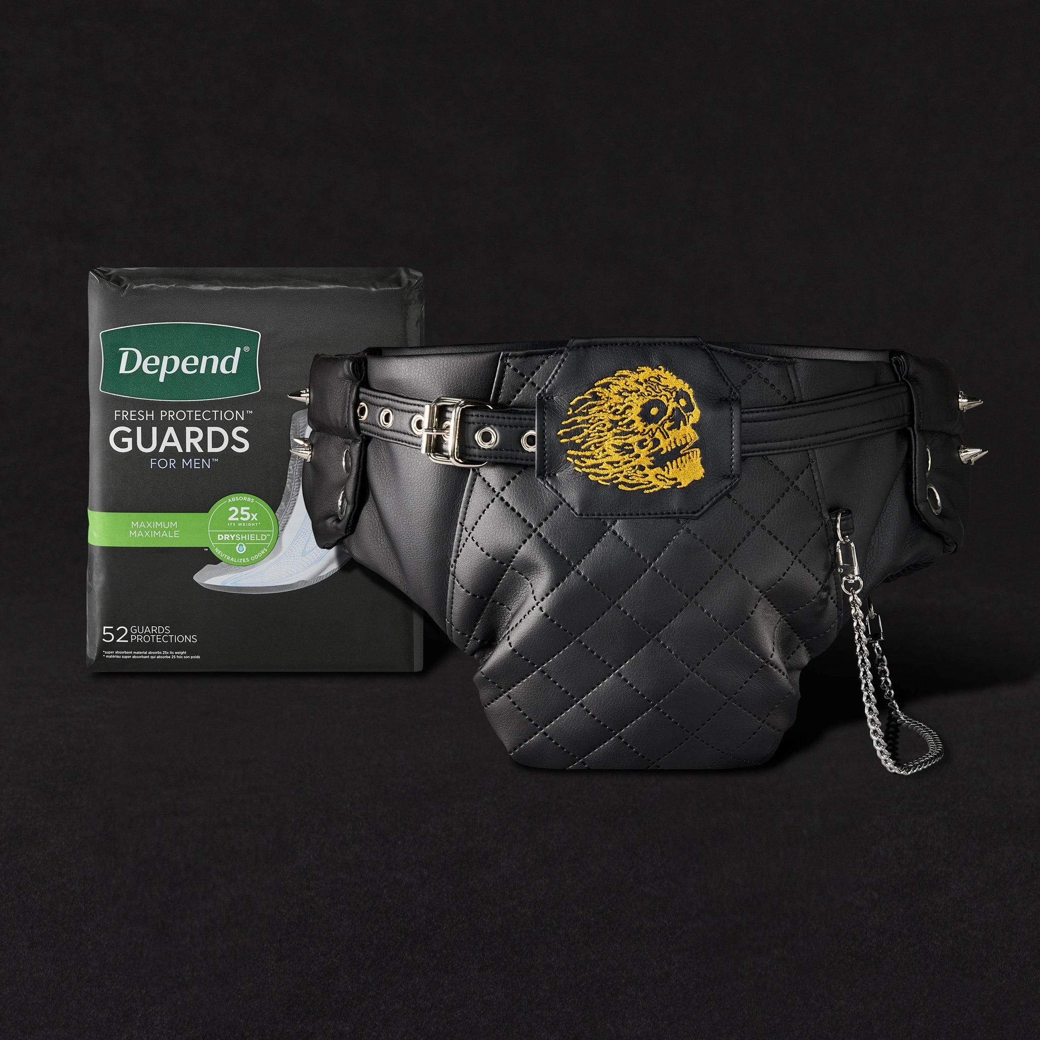 Liquid Death Pit Diaper Depends Front