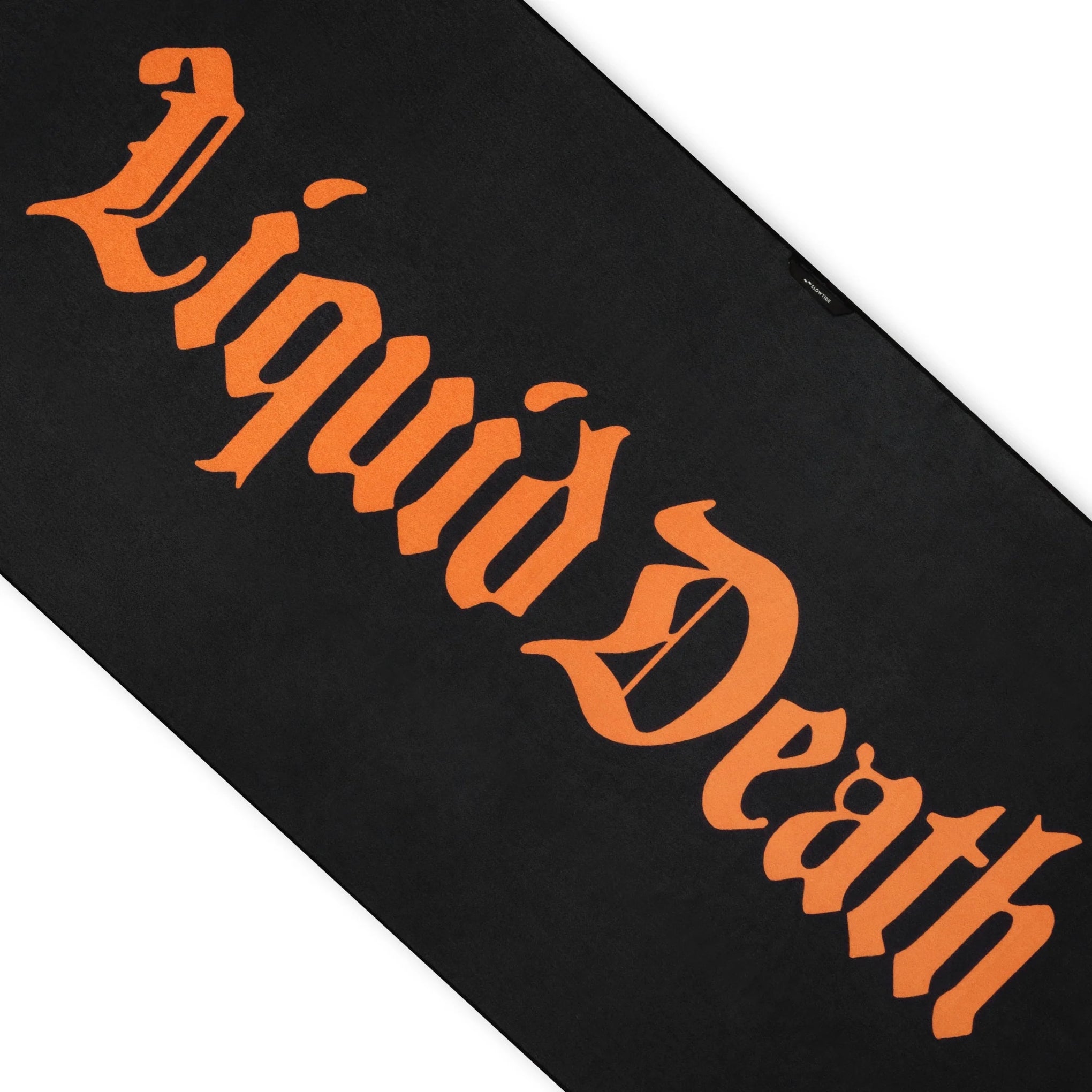 Live Fast Die Dry Towel — back closeup