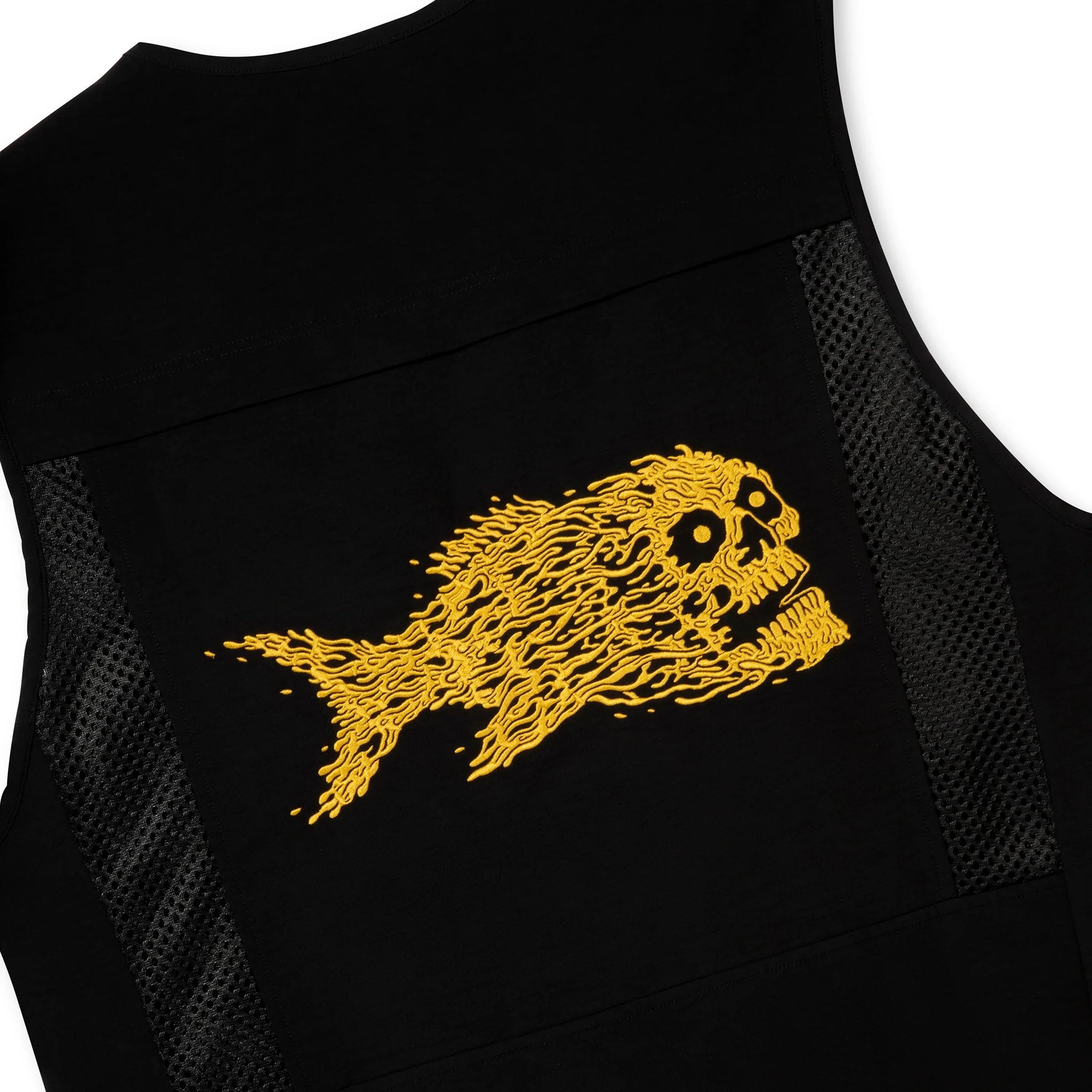 Serial Angler Fishing Vest — back closeup