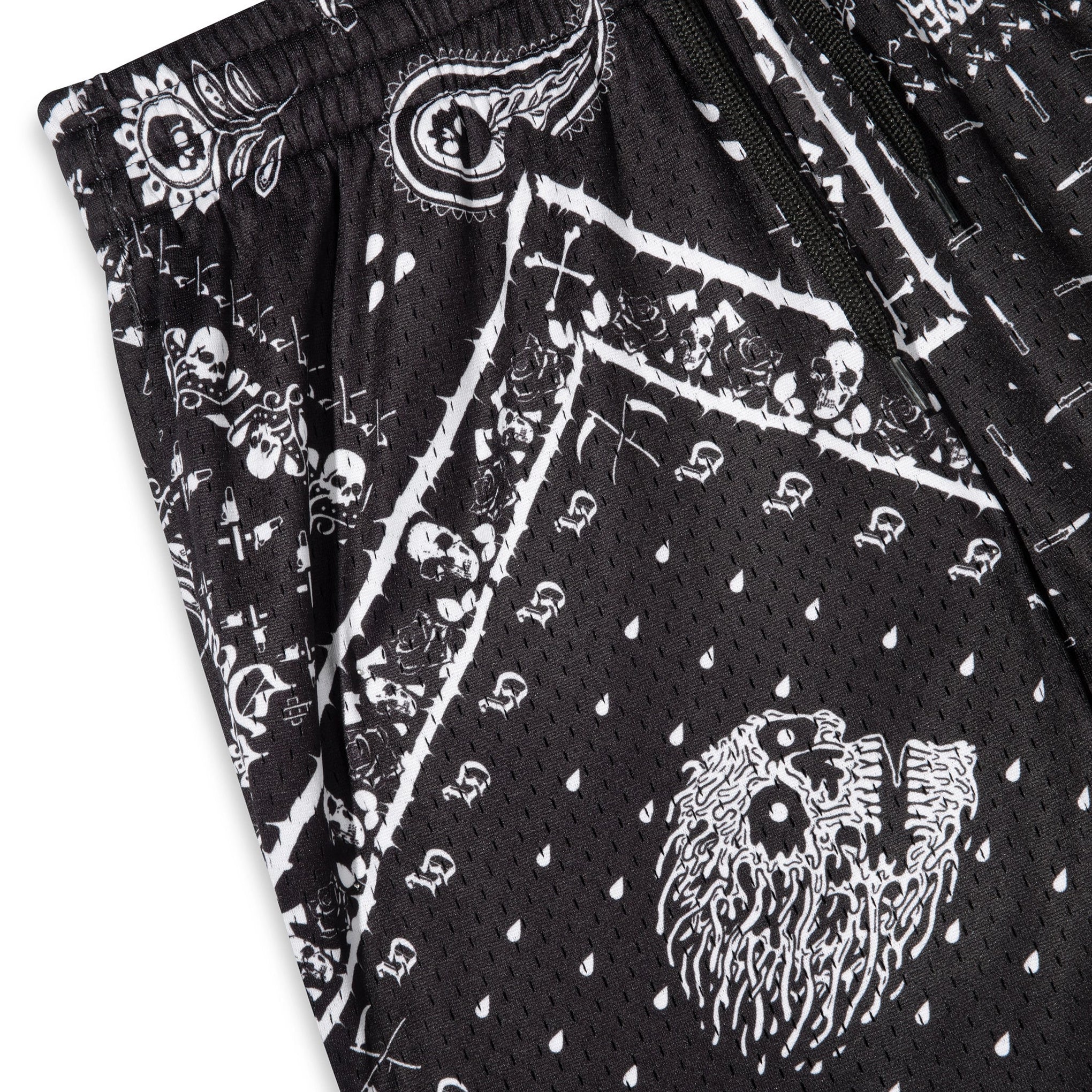 Shorticidal Tendencies Shorts — front closeup