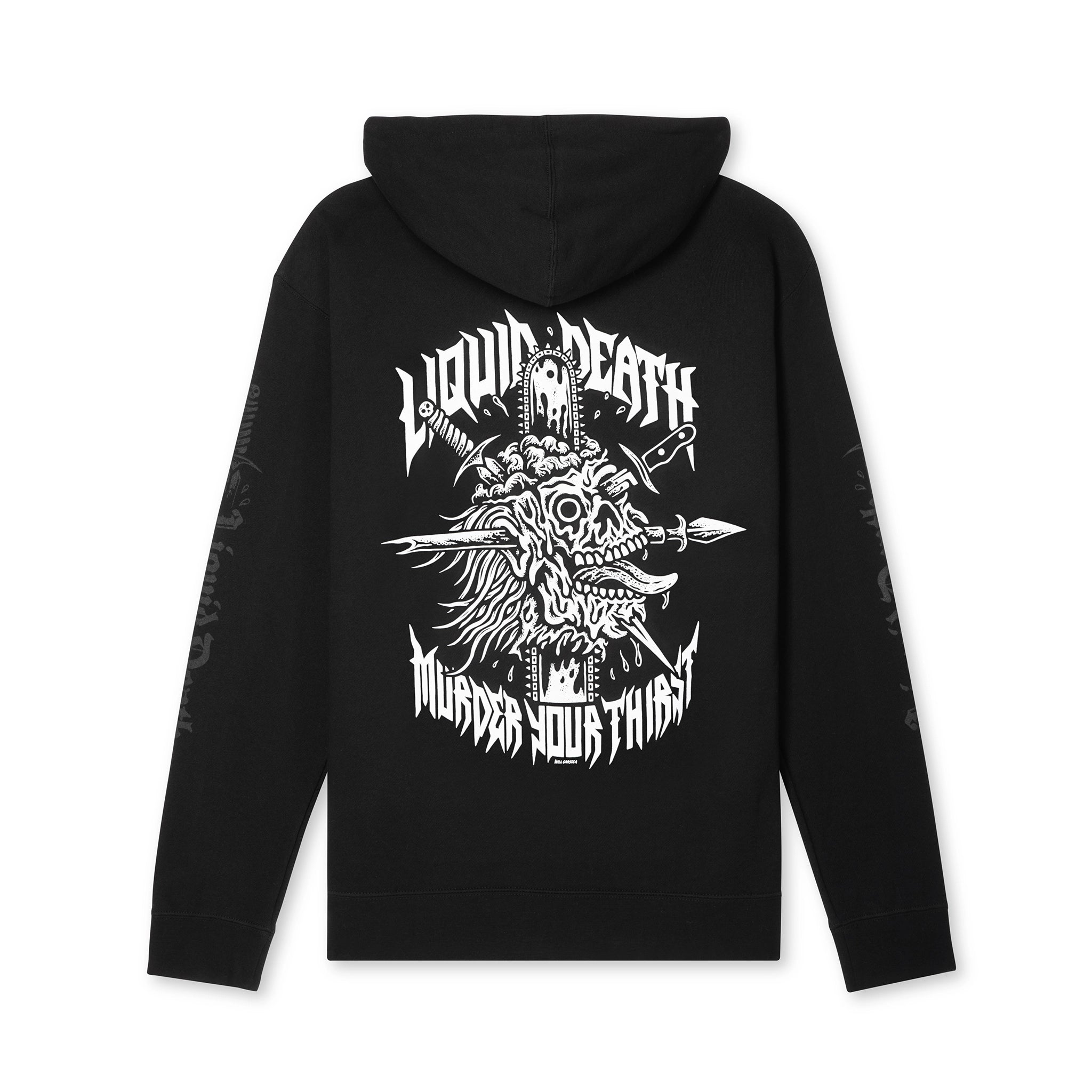 Unforeseen Death Zip Hoodie Back