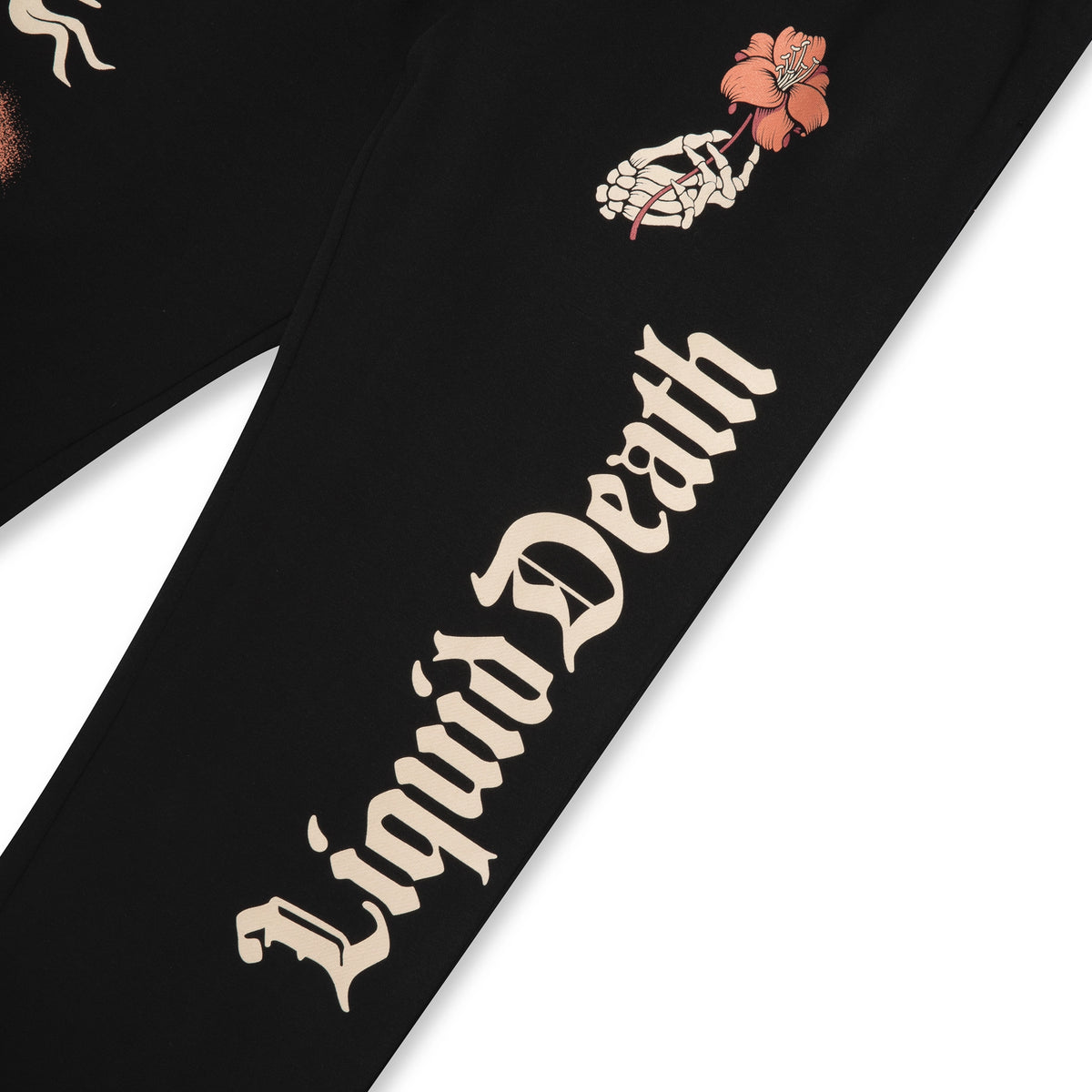Dose Your Thirst Sweatpants — right leg closeup