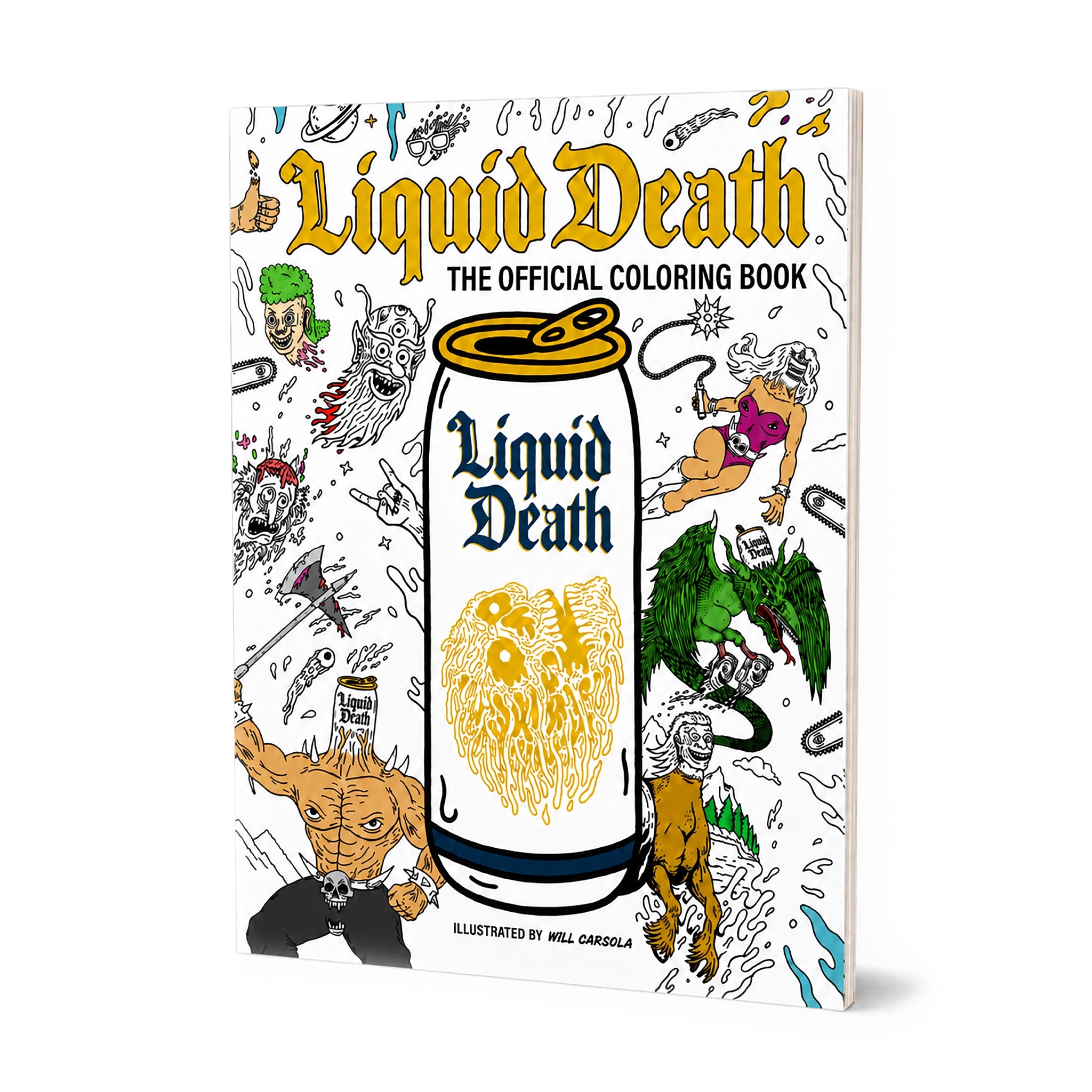 Liquid Death: The Official Coloring Book — cover